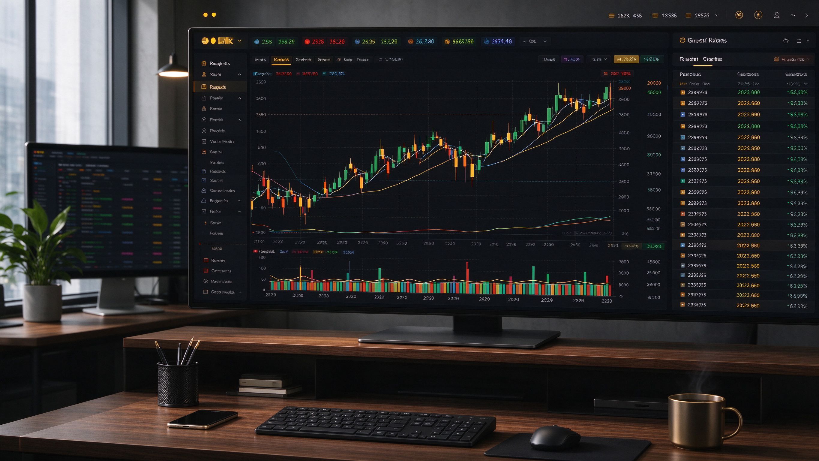金融数据看板